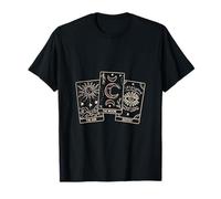 Cartas del Tarot Sol Luna Destino Ojo Todo lo Que Ve Místico Camiseta