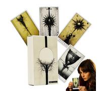 Cartas góticas del tarot, baraja única de 78 piezas, accesorios oscuros de 4.06 x 2.36 pulgadas, suministros de juego, entretenimiento misterioso, diversión de fiesta, reuniones sociales, disfrute de