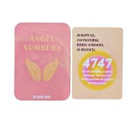 Cartas Oráculo Números Angelicales 50 Piezas Estuche Metálico Portátil
