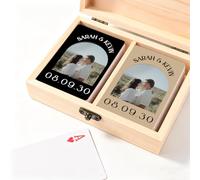 Cartas personalizadas con foto, alternativa de libro de invitados de boda, libro de visitas de boda personalizado, cartas en blanco para parejas jóvenes, mazo de cartas de invitados para recuerdos de