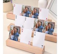 Cartas personalizadas para libros de invitados de boda, baraja de póquer de fotos personalizada, 54 cartulinas revestidas de 300 g, laminación de doble cara, UV de alto brillo, recuerdos de recuerdo