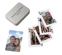 Cartas personalizadas para parejas - Alternativa al libro de visitas de boda, baraja de cartas personalizada con tu foto, regalos de boda