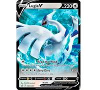 Cartas Pokemon Gigantes Promo, Carta GX, VMAX, EX, Vstar o V, Carta Jumbo tamaño XXL, Carta de Caja Promocional de Pokémon, Carta Oficial Idioma inglés (Lugia V SWSH301)