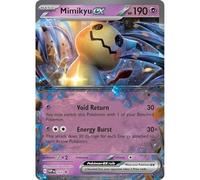 Cartas Pokemon Gigantes Promo, Carta GX, VMAX, EX, Vstar o V, Carta Jumbo tamaño XXL, Carta de Caja Promocional de Pokémon, Carta Oficial Idioma inglés (Mimikyu EX)