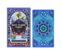 Cartas tarot místico, carta oráculo adivinación, baraja tarot 4,72x2,75 pulgadas con 78 hojas, tarjeta predicción papel impreso, kit adivinación estilo , guía espiritual para lectura meditación