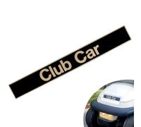 CartClan Emblema de carrito de golf, calcomanía dorada negra adecuada para carritos de golf Precedentes de coches de club, placa de nombre para Club Car Precedent tamaño 15.75 x 2.25 pulgadas, OEM