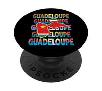 Carte de la Guadeloupe - Belle idee Cadeau 971 gwada PopSockets PopGrip Adhesivo