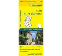 Carte Départementale Gers, Lot-et-Garonne: carte routière et touristique: 336