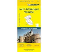 Carte Départementale Loire-Atlantique, Vendée: Straßen- und Tourismuskarte 1:150.000: 316