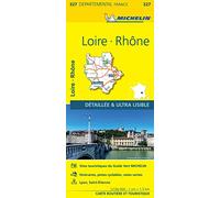 Carte Départementale Loire, Rhône: Straßen- und Tourismuskarte 1:150.000: 327