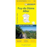 Carte Départementale Puy-de-Dôme, Allier: Michelin Auvergne - Zentralmassiv: 326