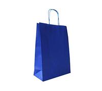 Carte Dozio - Shopper en Kraft color azul oscuro, asa retorda, f.to 32+13x28, cf 25 unidades
