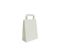 Carte Dozio - Shopper en Kraft color blanco, mango plano, f.to cm 32+17x45, cf 25 unidades