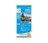 Carte IGN Bagnères-de-Bigorre 1747ET Cartes TU Bleu