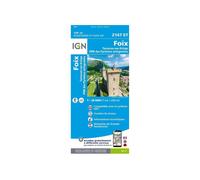 Carte IGN Foix 2147ET TU Azul