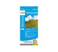 Carte IGN Massif du Sancy 2432ET TU Azul