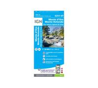 Carte IGN Monte d'Oro Monte Rotondo 4251OT TU Azul