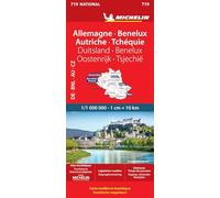 Carte Nationale Allemagne, Benelux, Autriche, Tchéquie / Duitsland, Benelux, Oostenrijk, Tsjechië: Wegenkaart Schaal 1: 1.000.000: 719