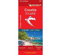Carte Nationale Croatie / Kroatie: Wegenkaart Schaal 1 : 750.000: 757