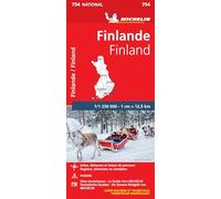 Carte Nationale Finlande / Finland: Wegenkaart Schaal 1 : 1.250.000: 754