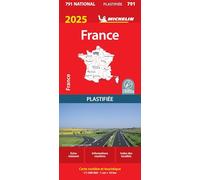 Carte Nationale France 2025 - Plastifiée: wegenkaart Geplastificeerd 1 : 1.000.000: 791