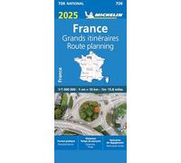 Carte Nationale France - Grands itinéraires 2025: Map: 726
