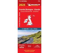 Carte Nationale Grande-Bretagne, Irlande 2025: wegenkaart Schaal 1 : 1.000.000