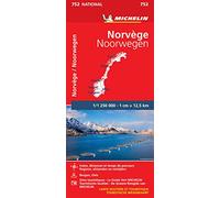 Carte Nationale Norvege / Noorwegen: Wegenkaart Schaal 1 : 1.250.000: 752
