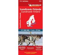 Carte Nationale Scandinavie, Finlande / Scandinavie, Finland: Wegenkaart Schaal 1: 1.500.000: 711