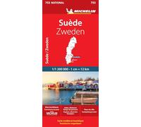 Carte Nationale Suede / Zweden: Wegenkaart Schaal 1 : 1.200.000: 753
