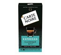 Carte Noire N ° 7 - 10 cápsulas de café expreso compatibles con Nespresso, 53 gr,