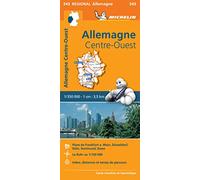 Carte Régionale Allemagne Centre-Ouest: Wegenkaart Schaal 1 : 350.000: 543