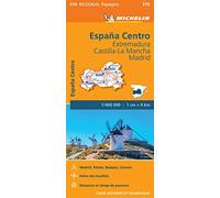 Carte Régionale Espagne Centre : Extremadura, Castilla-La Mancha, Madrid: Wegenkaart Schaal 1 : 400.000: 576
