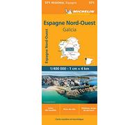 Carte Régionale Espagne Nord-Ouest, Galicia: Wegenkaart Schaal 1 : 400.000: 571