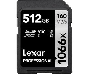 Carte SDXC 512Go Lexar 1066x V30 U3