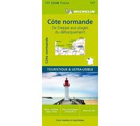 Carte Zoom Côte Normande - De Dieppe aux plages du Débarquement: Straßen- und Tourismuskarte 1:200.000: 117