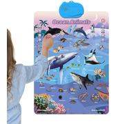 Cartel Alfabeto,Juguetes de Desarrollo Interactivos y Divertidos - Posters para Clase Primaria | Vocabulario y Piano Vacaciones Casa Salón Interior Exterior Escuela