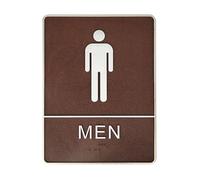 Cartel Aseos Adhesivo de pared for baño, letrero de inodoro for mujer y hombre, for baño, hogar, hotel, letreros for puertas de baño.(Men)