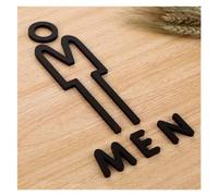 Cartel Aseos Señales De Baño For Hombres Y Mujeres, Señalización Wc, Centro Comercial, Edificios Oficinas, Placas Puerta, Placa Indicadora Recordatorio, Señal Orientación para Puerta(A)