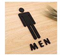 Cartel Aseos Señales De Baño For Hombres Y Mujeres, Señalización Wc, Centro Comercial, Edificios Oficinas, Placas Puerta, Placa Indicadora Recordatorio, Señal Orientación para la Pared(E)