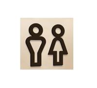 Cartel BañO Letreros divertidos for baño for hombres y mujeres, decoración creativa 2D plana for puerta de, restaurante, Hotel, cafetería, pegatina pared señalización for inodoro(Color-6)