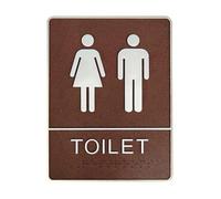 Cartel Baño Señalización De Inodoro, Letreros Divertidos For Baño, Etiqueta Marca WC, Decoraciones Granja For(Men and Women)