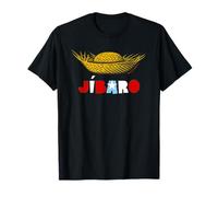 Cartel Boricua de Flor Maga Vibrante de Jibaro Pava puertorriqueña Camiseta