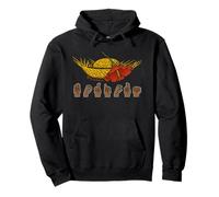 Cartel Boricua de Flor Maga Vibrante de Jibaro Pava puertorriqueña Sudadera con Capucha