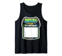Cartel Bruh It's My 5th Birthday Party para mi Camiseta Gamer Gaming 5 Camiseta sin Mangas