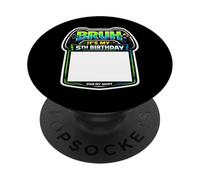 Cartel Bruh It's My 5th Birthday Party para mi Camiseta Gamer Gaming 5 PopSockets PopGrip Adhesivo