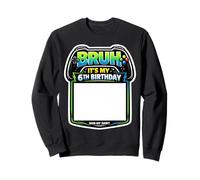 Cartel Bruh It's My 6th Birthday Party para mi Camiseta Gamer Gaming 6 Sudadera