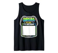 Cartel Bruh It's My 7th Birthday Party para mi Camiseta Gamer Gaming 7 Camiseta sin Mangas