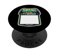 Cartel Bruh It's My 7th Birthday Party para mi Camiseta Gamer Gaming 7 PopSockets PopGrip Adhesivo