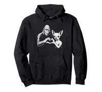 Cartel con forma de corazón con forma de corazón de Pie Grande de Chihuahua, amante de los perros Sudadera con Capucha